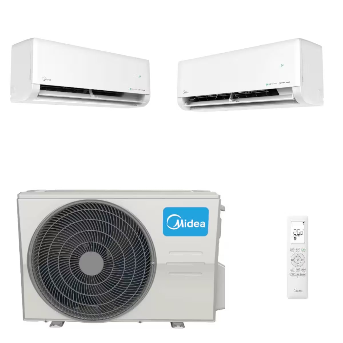 Midea Solstice 0918 Duo Split Klimaanlagen Set Weiß - Midea Deutschland