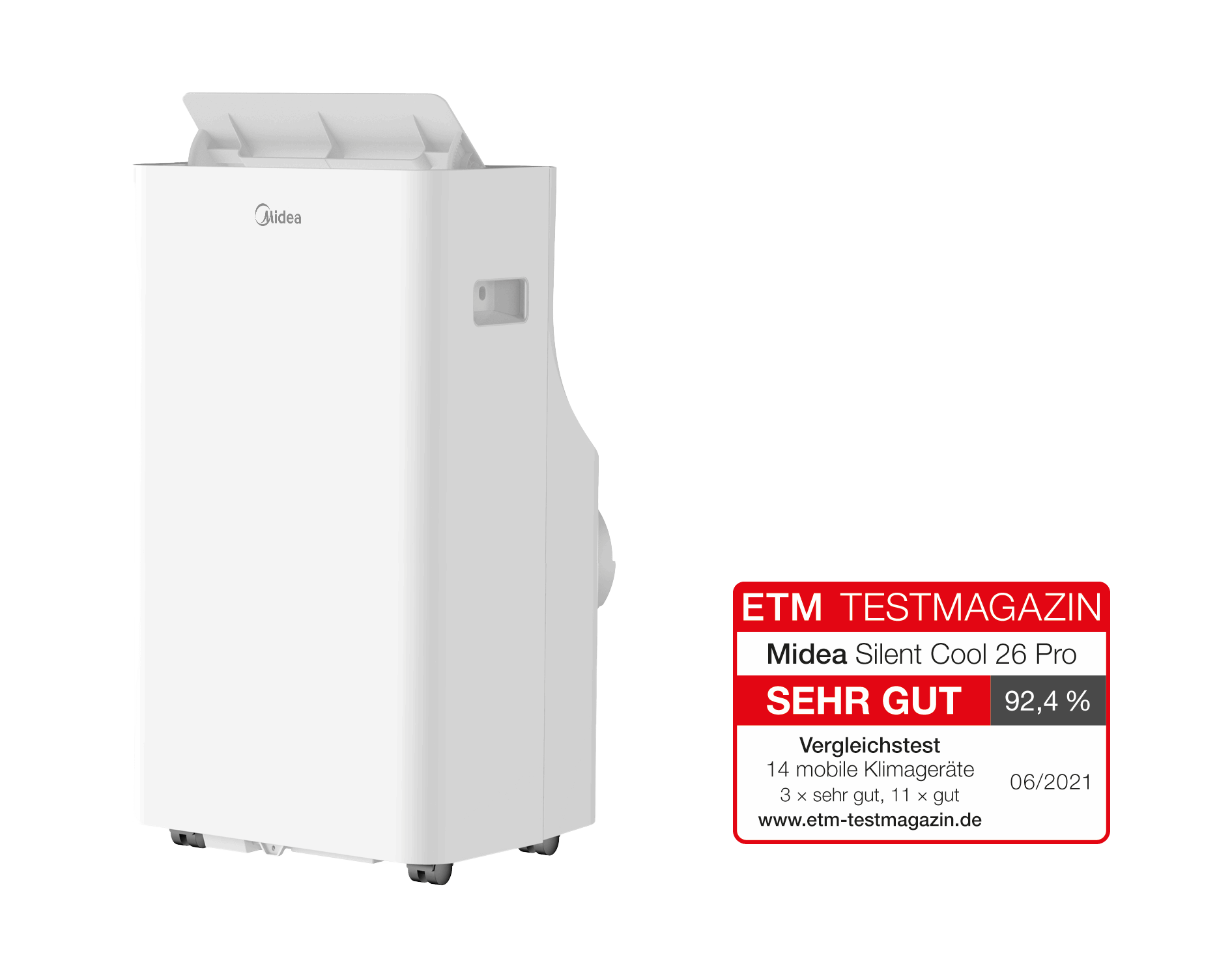 Mobiles Klimagerät Silent Cool 26 Pro - Midea Deutschland